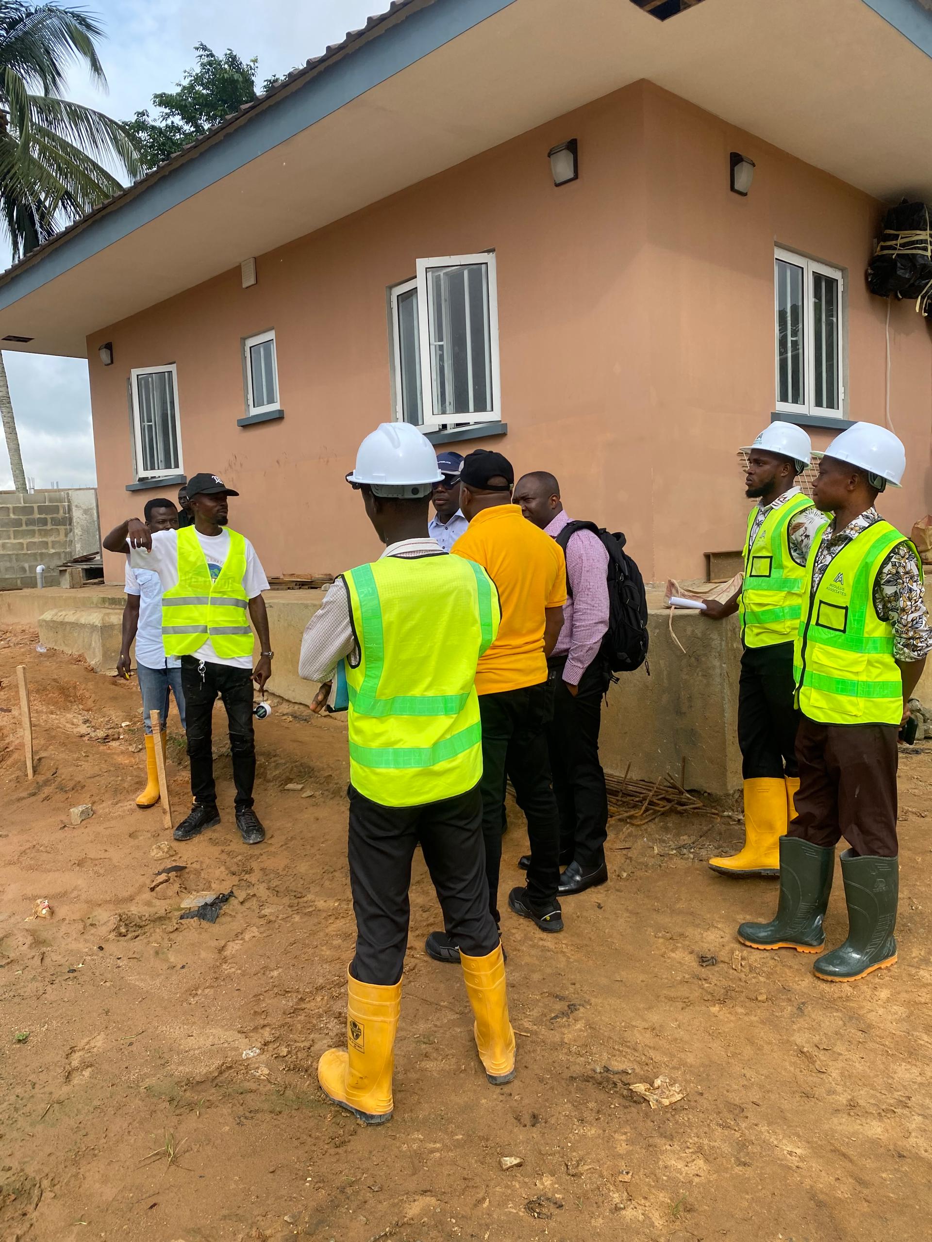 Front and Left hand side views of Uyo Mission office